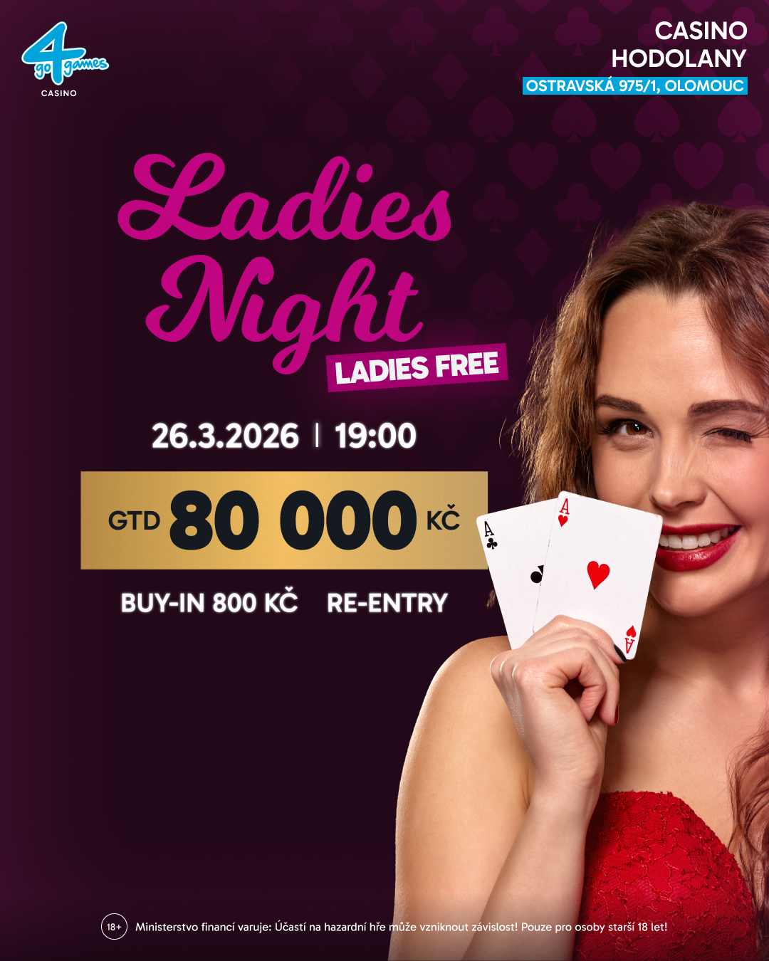LADIES NIGHT re-entry, LADIES FREE, Ladies last-longer challenge