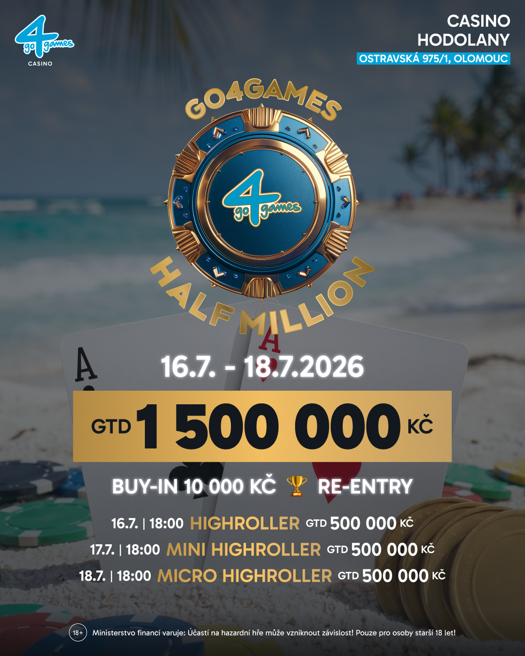 G4G HALF MILLION - MINI HIGH ROLLER re-entry TROPHY